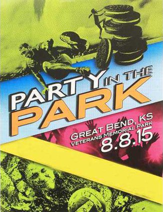 new vlc party n the park poster